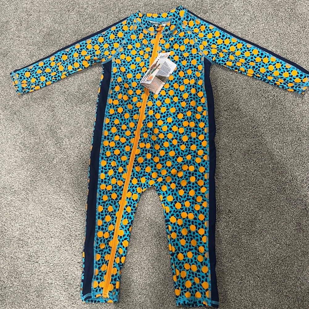 SwimZip Long Sleeve Sunsuit 2T